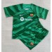 Cheap Barcelona Goalkeeper Home Football Kit Children 2022-23 Short Sleeve (+ pants)